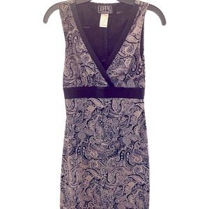 City Triangles Printed Black and White Dress S